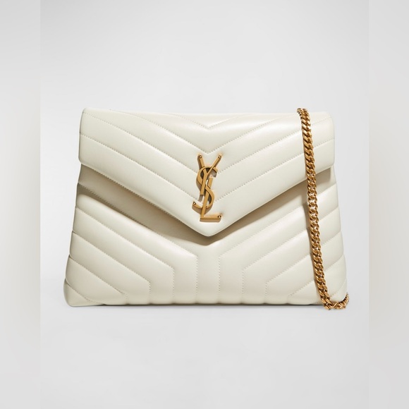 Yves saint Laurent LouLou medium shoulder bag in quilted leather - Picture 5 of 13